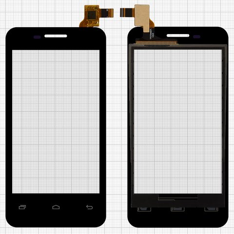Сенсорний екран для China phone U16, ємнісний, чорний, 112 мм, 113*61мм 
