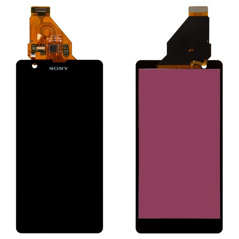 Дисплей для Sony C5502 M36h Xperia ZR, C5503 M36i Xperia ZR, чорний, High Copy