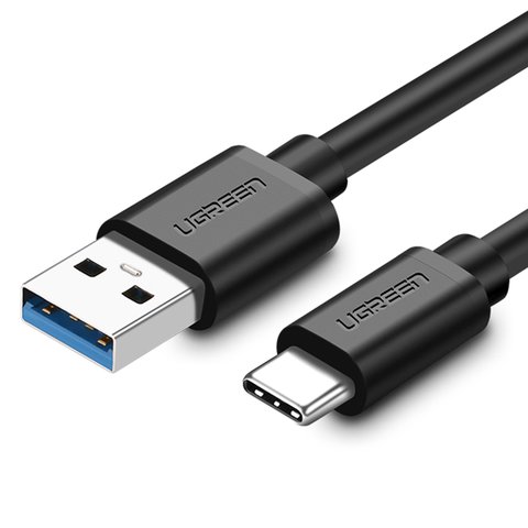USB кабель UGREEN, USB тип C, USB 3.0 micro тип B, 25 см, черный, #6957303828807
