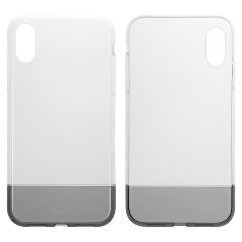 Чохол Baseus для iPhone XR, чорний, безбарвний, прозорий, силікон, #WIAPIPH61 RY01