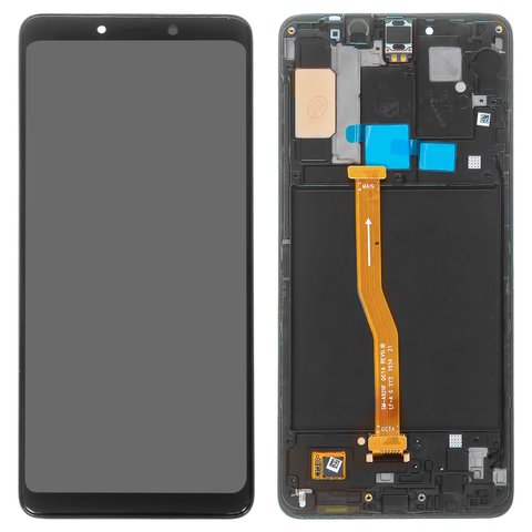 Дисплей для Samsung A920F DS Galaxy A9 2018 , чорний, з рамкою, Original PRC , original glass