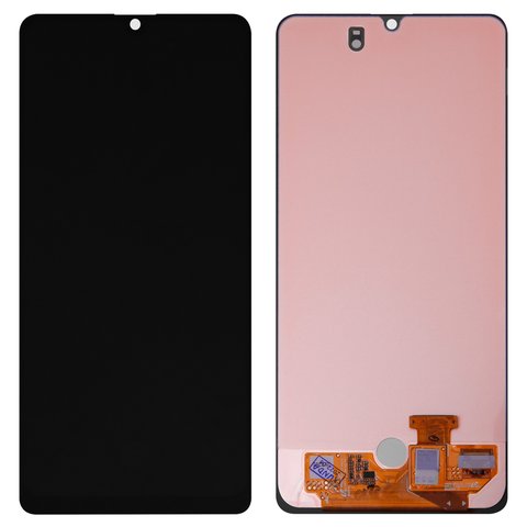 Дисплей для Samsung A315 Galaxy A31, чорний, без рамки, Оригінал переклеєне скло 