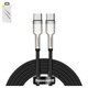 USB кабель Baseus Cafule Series Metal, 2xUSB тип-C, 100 см, 100 Вт, чорний, #CATJK-C01