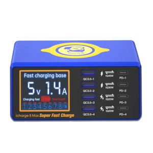 Сетевое зарядное устройство Mechanic iCharge 8MAX , 110 Вт, Quick Charge, Power Delivery PD , с беспроводной зарядкой, 8 портов