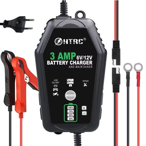 Зарядное устройство HTRC 3 AMP, 220 В, 6В 3А, 12В 3А