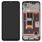 Дисплей для Realme C31, черный, с рамкой, High Copy, RMX3501, FPC-MTF065H218-A3
