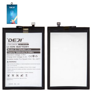 Акумулятор Deji BL 49FT для Tecno Pop 4 Pro BC3 , Pop 5 Lite, Pop 5 LTE, Spark 5 KD7S , Spark 7 Go KF6m , Spark Go 2022 , Li ion, 3,85 B, 5000 мАг