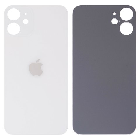 Задня панель корпуса для iPhone 12 mini, біла, не потрібно знімати скло камери, Original PRC , big hole