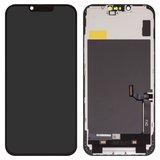 Дисплей для iPhone 14 Plus, чорний, з рамкою, Copy, (TFT), ZY, LTPS FHD