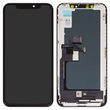 Дисплей для iPhone X, чорний, з рамкою, Copy, (TFT), ZY, LTPS HD+