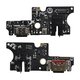 Шлейф для ZTE Blade V60, Blade V60 Design, Blade V60 Vita, конектора зарядки, з компонентами, High Copy, плата зарядки, black