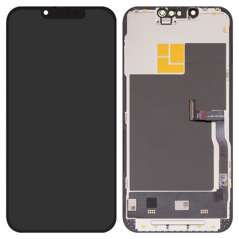 Дисплей для iPhone 13 Pro, черный, с рамкой, High Copy, без ошибки, OLED , DD OLED OEM soft, 120Hz, diagnosable