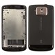 Carcasa puede usarse con HTC T8282 Touch HD, negro