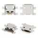 Charge Connector compatible with Cell Phones, (5 pin, type 3, micro USB type-B)