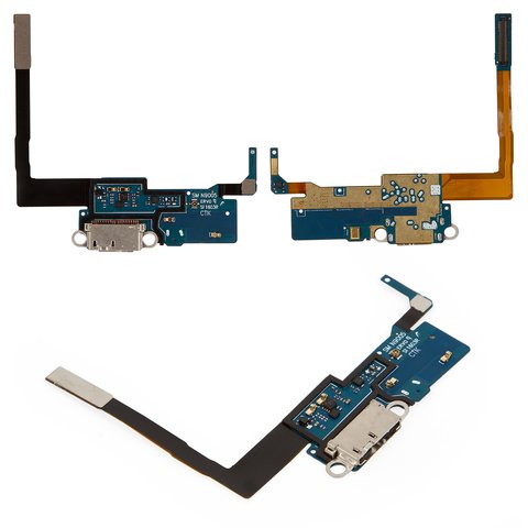 Cable flex puede usarse con Samsung N9005 Note 3, N9006 Note 3, del conector de carga, con micrófono, con componentes, High Copy, rev 0.9