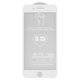 Tempered Glass Screen Protector All Spares compatible with Apple iPhone 7 Plus, iPhone 8 Plus, (0,26 mm 9H, 5D Full Glue, white, the layer of glue is applied to the entire surface of the glass)