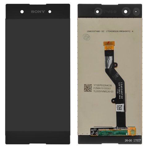 LCD compatible with Sony G3412 Xperia XA1 Plus Dual, black, without frame, Original PRC  