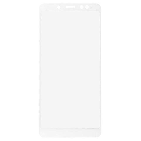 Tempered Glass Screen Protector All Spares compatible with Xiaomi Redmi Note 5, 0,26 mm 9H, Full Screen, compatible with case, white, This glass covers the screen completely. 