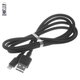 USB кабель Hoco X29, USB тип-A, Lightning, 100 см, 2 A, черный, #6957531089704