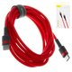 USB Cable Baseus Cafule, (2xUSB type-C, 200 cm, 3 A, red) #CATKLF-H09