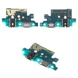 Flat Cable compatible with Samsung A405F/DS Galaxy A40, (headphone connector, charge connector, with microphone, Original (PRC), charging board)