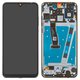 LCD compatible with Huawei P30 Lite, (black, with frame, High Copy, (48 MP))