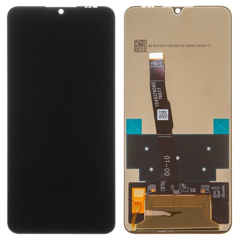 LCD compatible with Huawei Nova 4e, P30 Lite, P30 Lite 2020  New Edition, black, without frame, Copy 