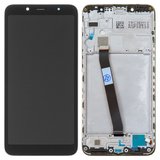 LCD compatible with Xiaomi Redmi 7A, (black, without logo, with frame, High Copy, MZB7995IN, M1903C3EG, M1903C3EH, M1903C3EI)