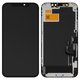 LCD compatible with iPhone 12, iPhone 12 Pro, (black, with frame, AAA, Tianma, (TFT))
