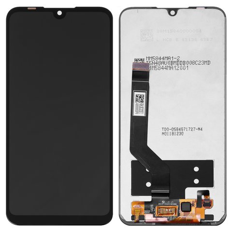 LCD compatible with Xiaomi Mi Play, black, without frame, original change glass  , M1901F9E 