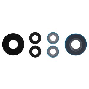 Camera Lens compatible with Xiaomi 12 Lite, black, without frame, set 3 pcs. 