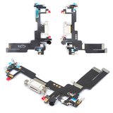Cable flex puede usarse con iPhone 14, del conector de carga, blanco, con micrófono, con componentes, HC