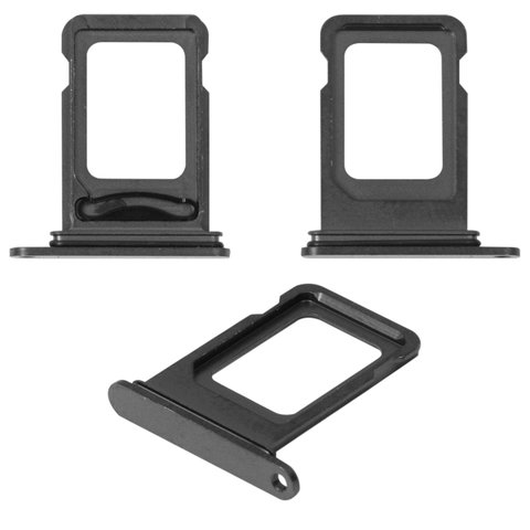 SIM Card Holder compatible with iPhone 13 Pro Max, gray, double SIM 