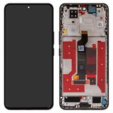 LCD compatible with Huawei Honor 200, (black, with frame, Original (PRC), ELI-AN00, ELI-NX9)