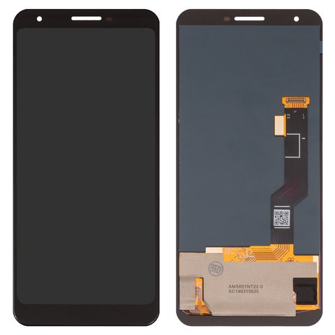 LCD compatible with Google Pixel 3a XL, black, without frame, High Copy, OLED  