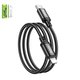 USB дата-кабель Hoco X89, USB тип-C, Lightning, 100 см, 20 Вт, 3 A, черный