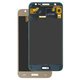 LCD compatible with Samsung J500 Galaxy J5, (golden, with light adjustable, Best copy, without frame, Copy, (TFT))