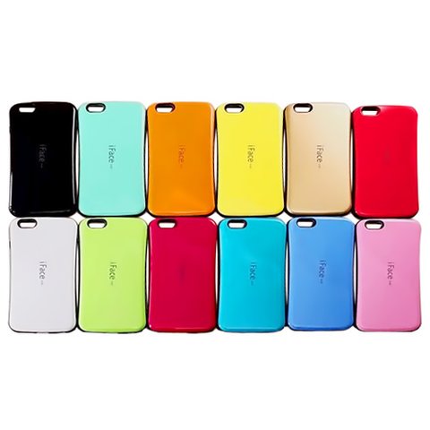 Case iFace compatible with Apple iPhone 6 Plus, iPhone 6S Plus, white, shockproof , plastic 