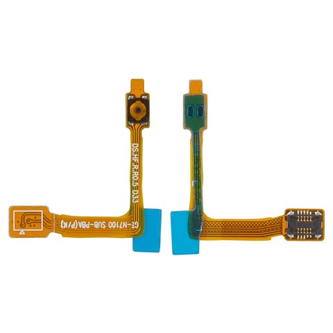 Flat Cable compatible with Samsung N7100 Note 2, start button, with components 