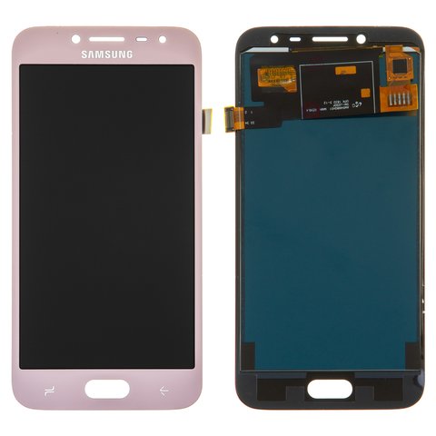 LCD compatible with Samsung J250 Galaxy J2 2018 , J250 Galaxy J2 Pro 2018 , pink, without frame, Copy, TFT  