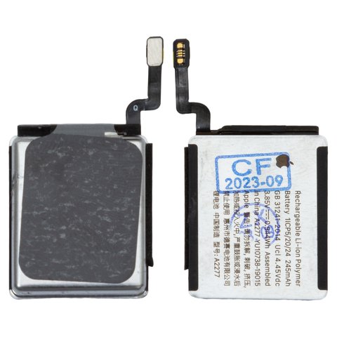 Battery A2277 compatible with Watch 5 40mm, Watch SE 40mm, Li Polymer, 3.85 V, 245 mAh, PRC, A2355,A2156,A2094,A2092,A2351,A2353