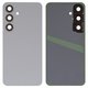 Housing Back Cover compatible with Samsung S921 Galaxy S24, (gray, with camera lens, marble grey)