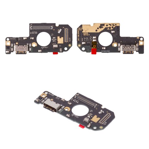 Flat Cable compatible with Xiaomi Poco M4 Pro 4G, Redmi Note 11, Redmi Note 11S, Redmi Note 12S, charge connector, with microphone, with components, Original PRC , charging board 