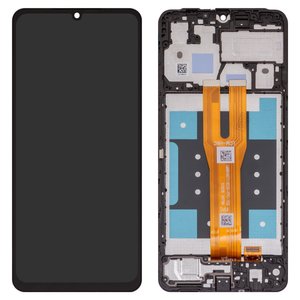 Дисплей для Samsung A065 Galaxy A06, черный, с рамкой, Original PRC 