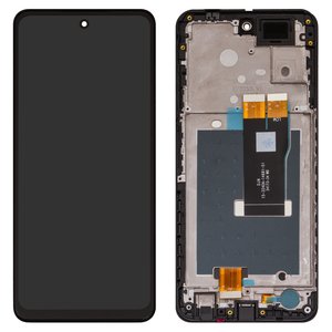 LCD compatible with ZTE Nubia Focus, black, with frame, Original PRC , 15 3240A 14681 51 
