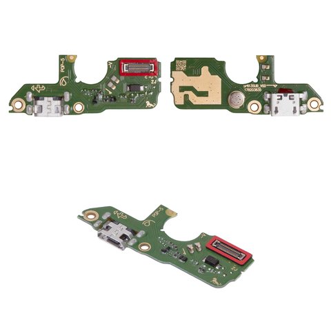 Flat Cable compatible with Tecno Pop 5 BD2 , charge connector, with microphone, with components, High Copy, charging board 