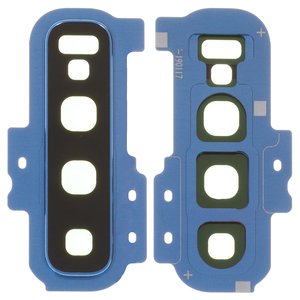 Vidrio de cámara puede usarse con Samsung G975 Galaxy S10 Plus, azul, con marcos, prism blue