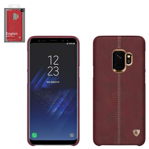 Funda Nillkin Englon Leather Cover puede usarse con Samsung G965 Galaxy S9 Plus, marrón, plástico, cuero PU, #6902048156272