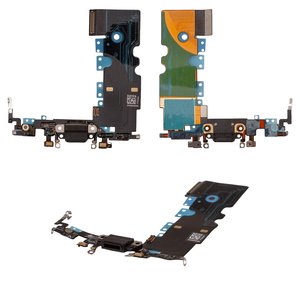 Cable flex puede usarse con iPhone 8, iPhone SE 2020, iPhone SE 2022, del conector de carga, negro, HC