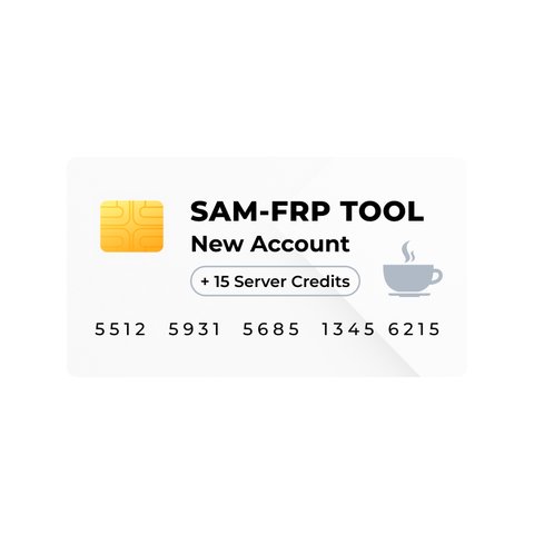 Sam FRP Tool cuenta nueva con 15 créditos del servidor